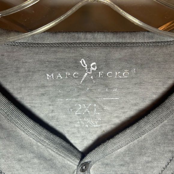 Marc Ecko trompe loeil rosary longsleeve button shirt - Picture 2 of 8